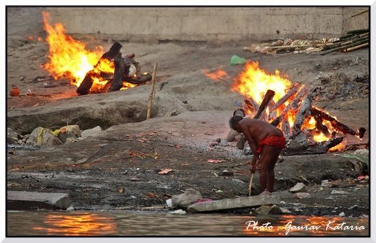 Burning ghats Varanassi Cremation Varanassi