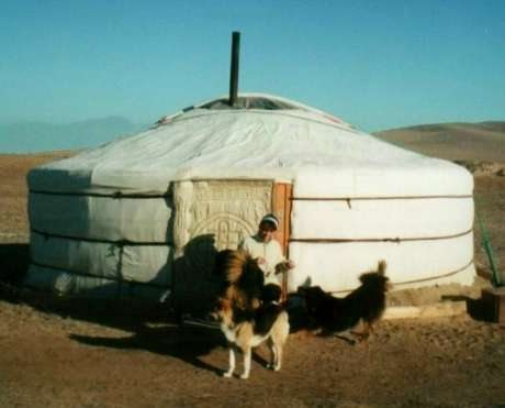 Alyson Long at Ger Camp Mongolia