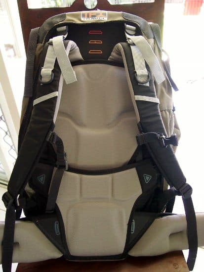  harness on lowe alpine travel pack, best travel packs