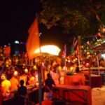 Giant Fire Skipping Rope Full Moon Party