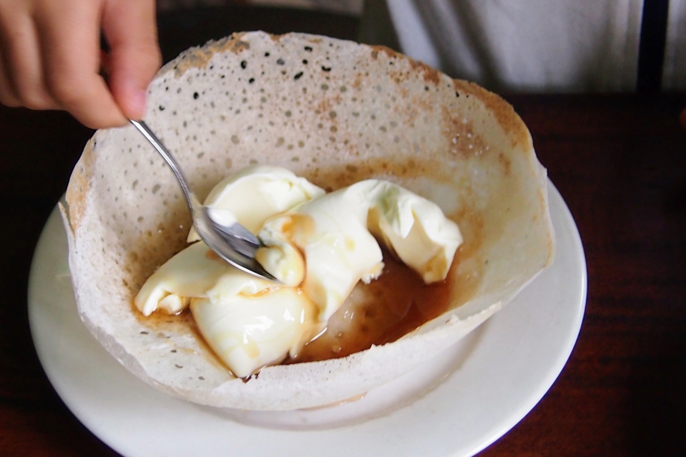 Sweet hopper dessert