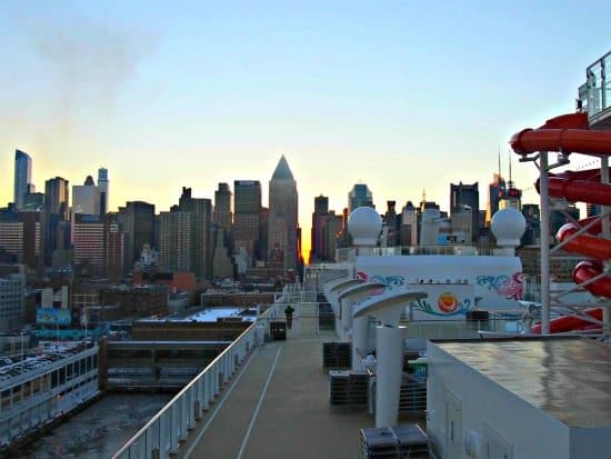 New York city by ship