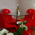 Family apartment holiday rental short let central London Kensington  dining area