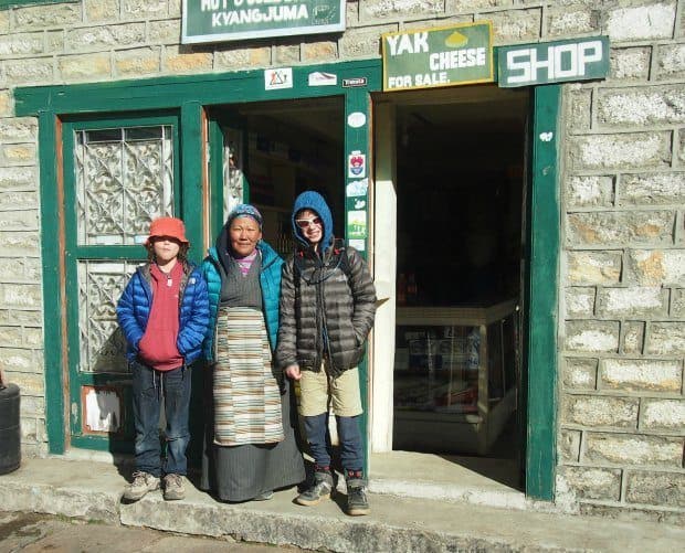 Kyangjuma on the Everest trek hotel.
