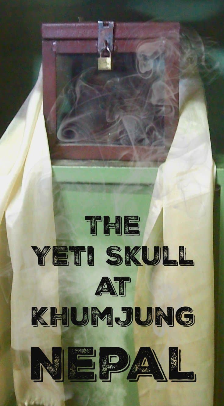 The Yeti Skull at Khumjung Monastery Nepal