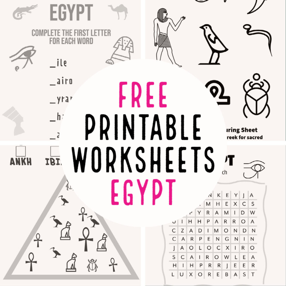 free printable worksheets egypt