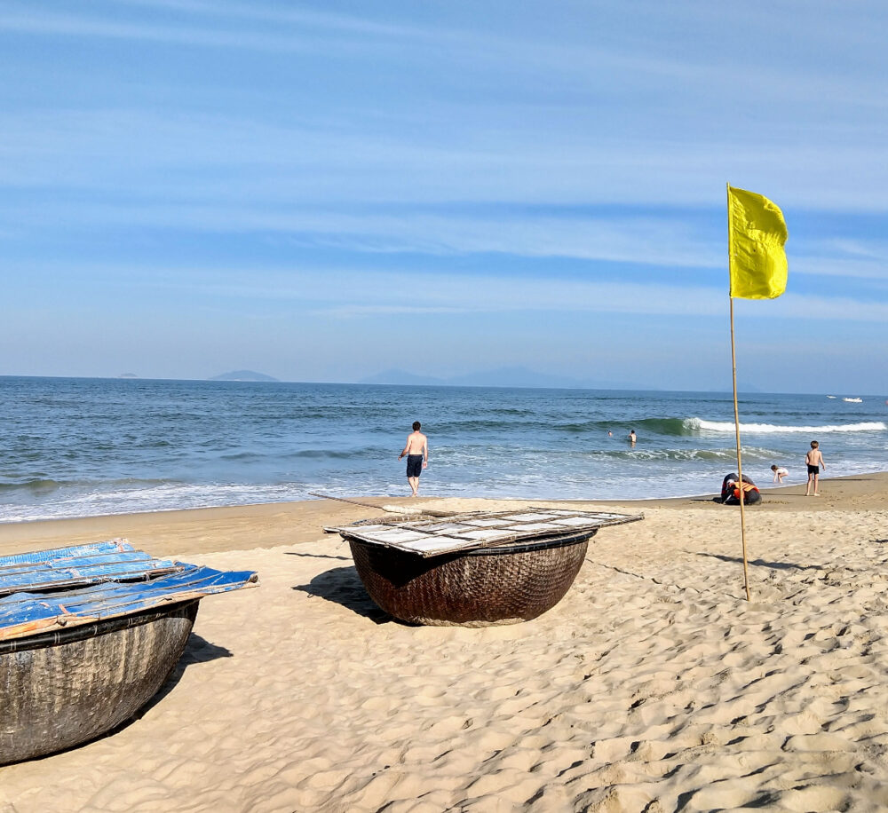 sandy beach for kids an bang beach hoi an