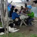 Dinner at the Sheep Station. Sheep Farming and Romanian Shepherds Dinner at the Sheep Station Village Hotel Breb Romanian Shepherd Dog