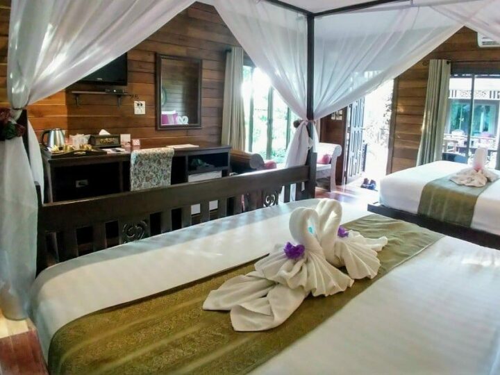 Family room in a hotel in South East Asia