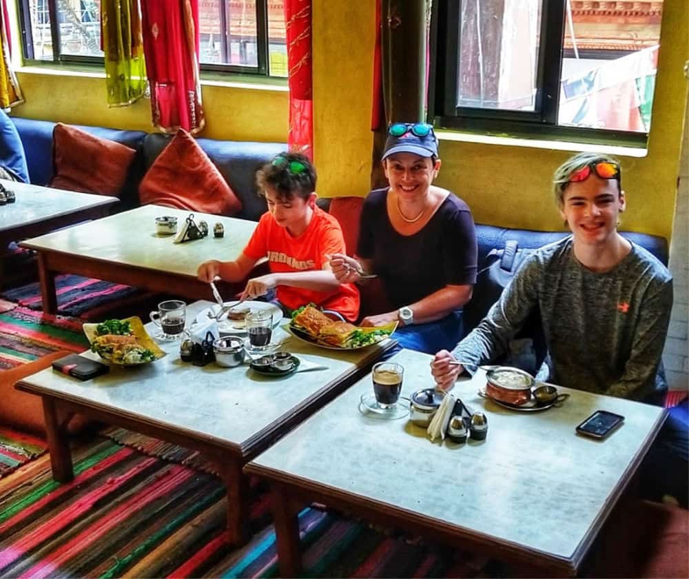 Breakfast in Thamel Kathmandu