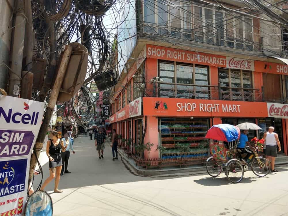 Supermarket in Thamel Khathmandu