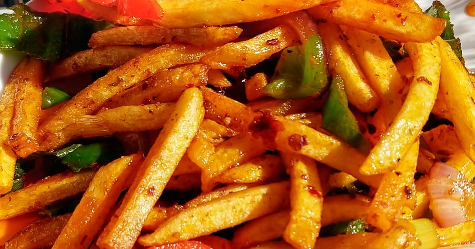 vegetarian chips chilli in tibet