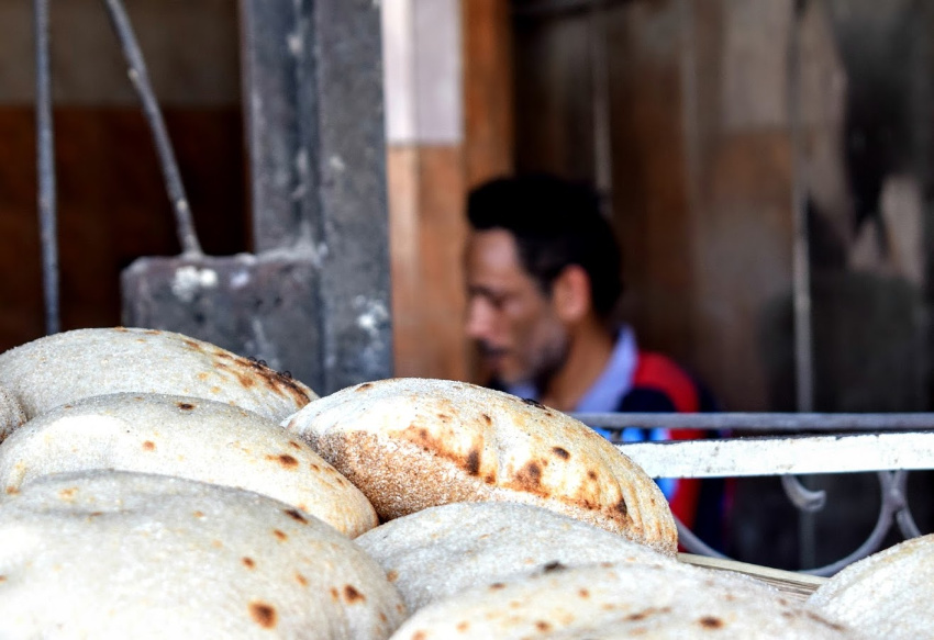 Food in Egypt Egyptian Baladi Bread Bakery in Giza