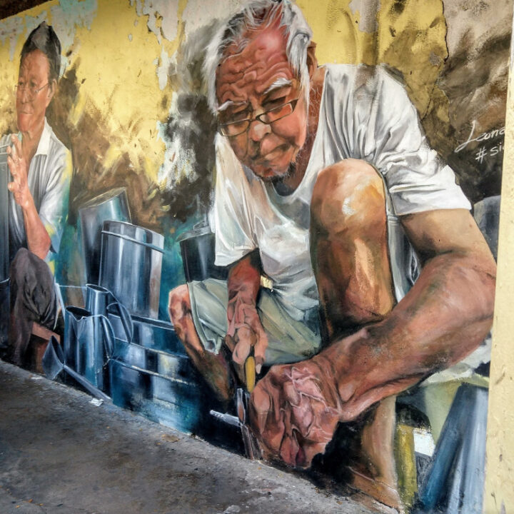 Tin Smiths Street art in Kuching - Things to do in Kuching