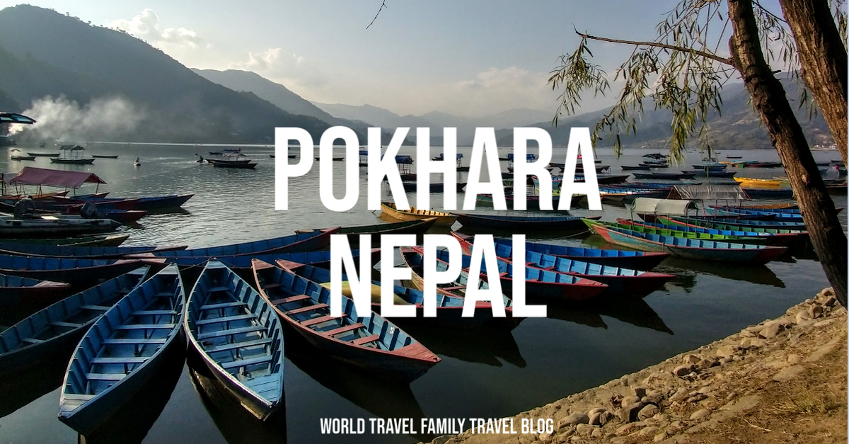 the lake and boats Pokhara Nepal