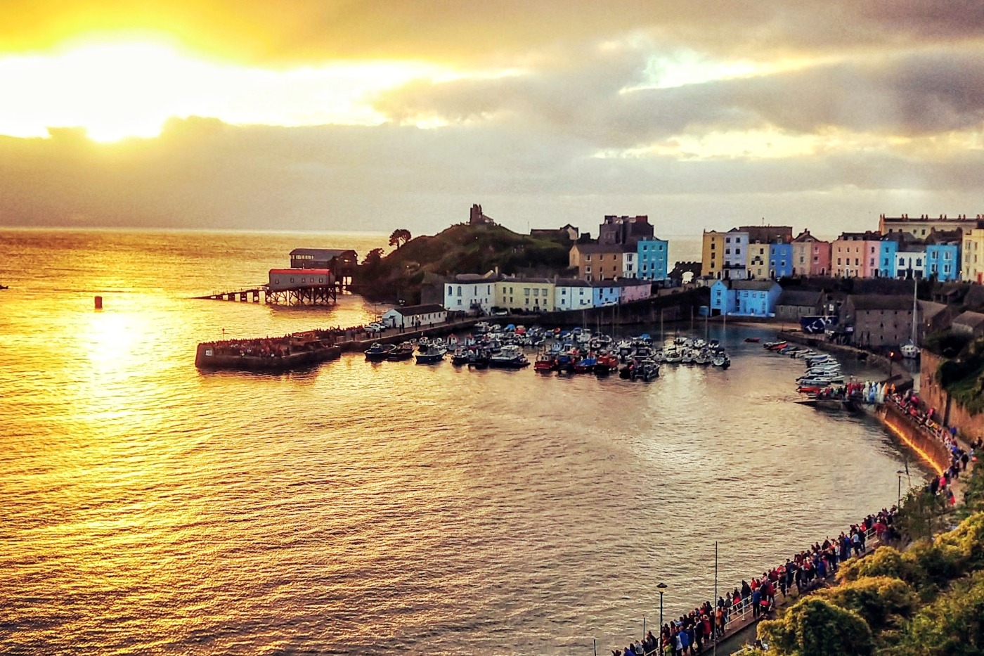 wales beautiful fishing harbour