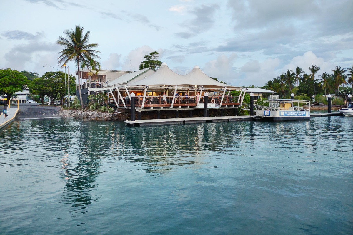 The Tin Shed Port Douglas Restaurant and Club with water views