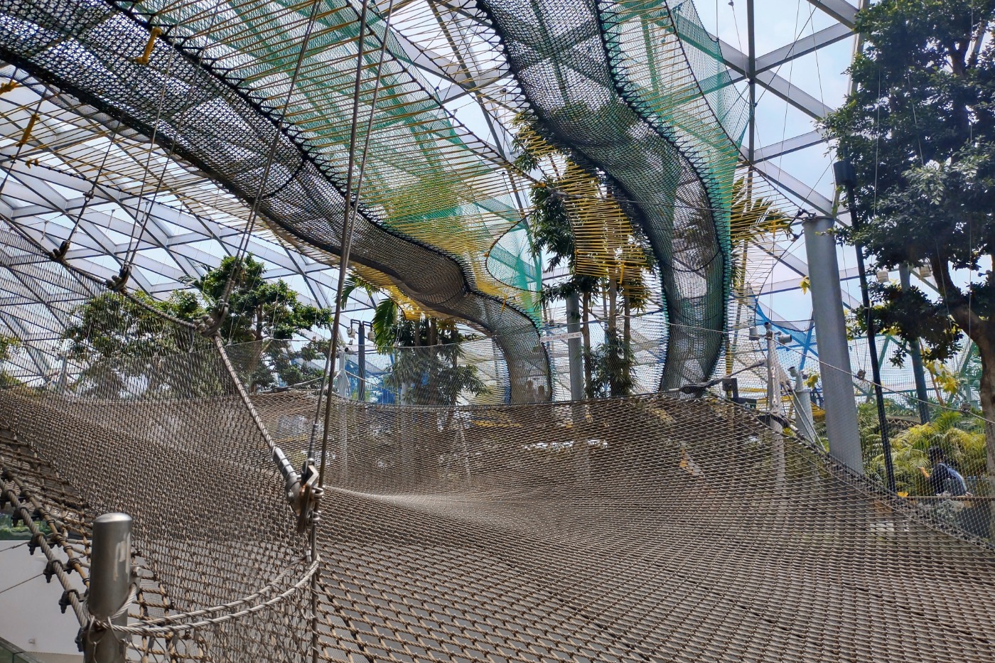 Sky nets at Changi Airport Singapore