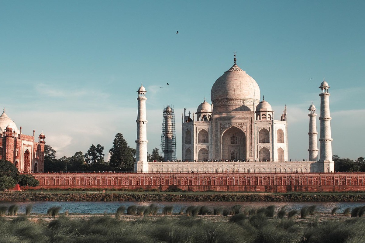 The taj mahal, one of the new modern 7 wonders of the world