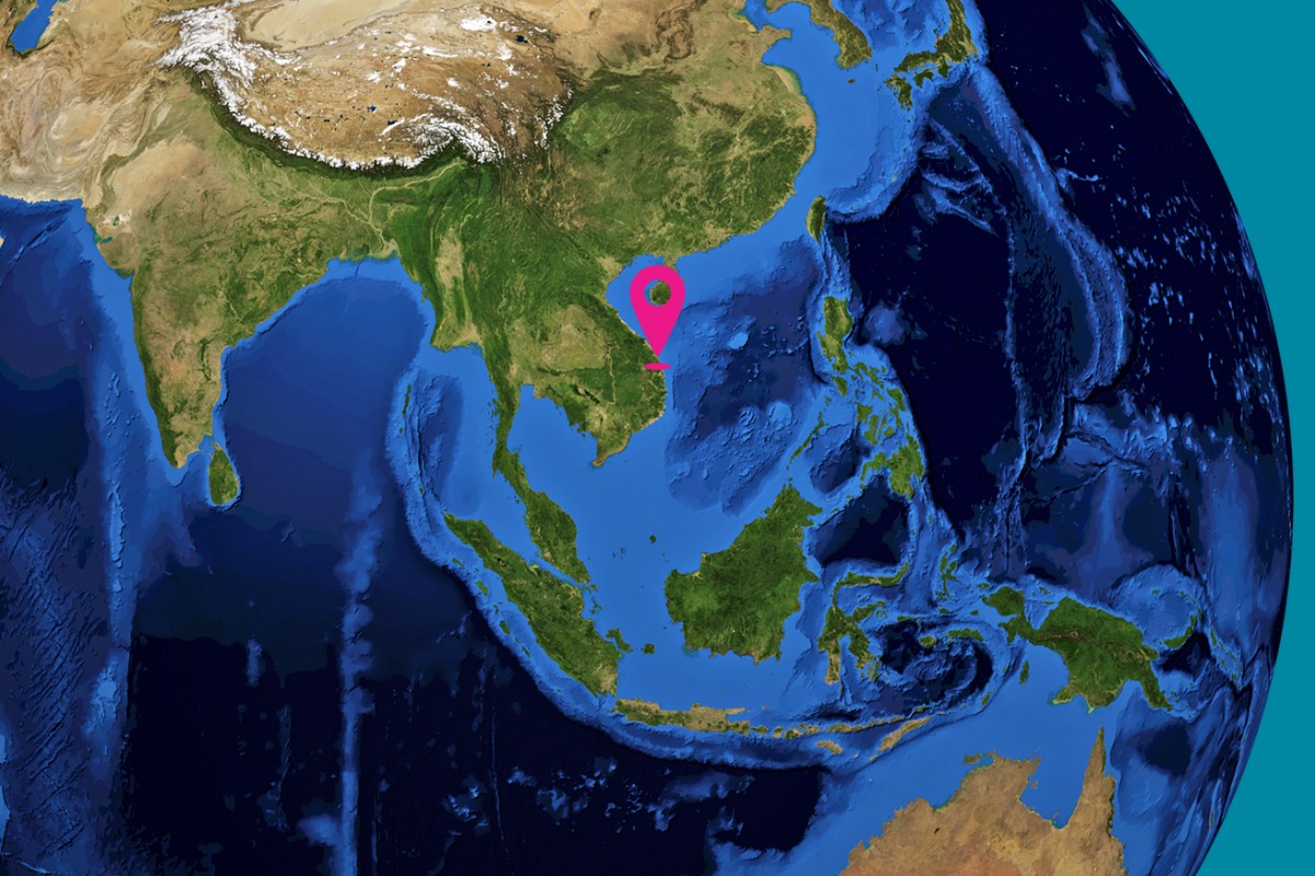Vietnam on map