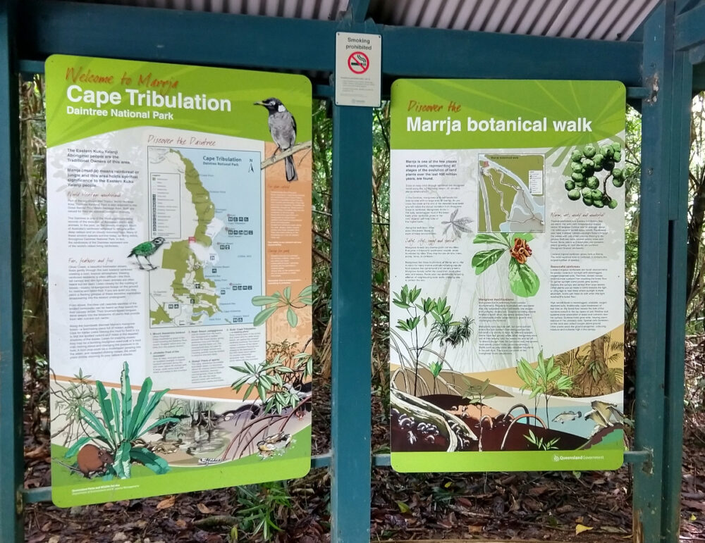 Signposed Walking trails Daintree