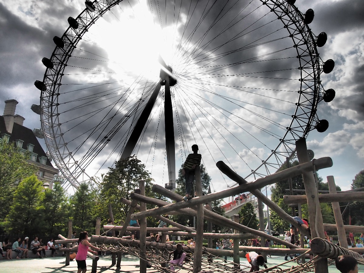 Playground near London Aquarium and London Eye