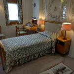 The Queen's bedroom on the Royal Yacht Britannia.