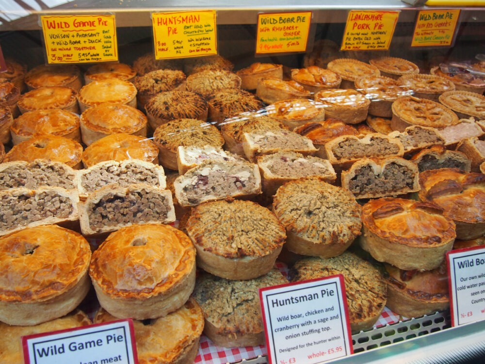 Traditional British food at Borough Market