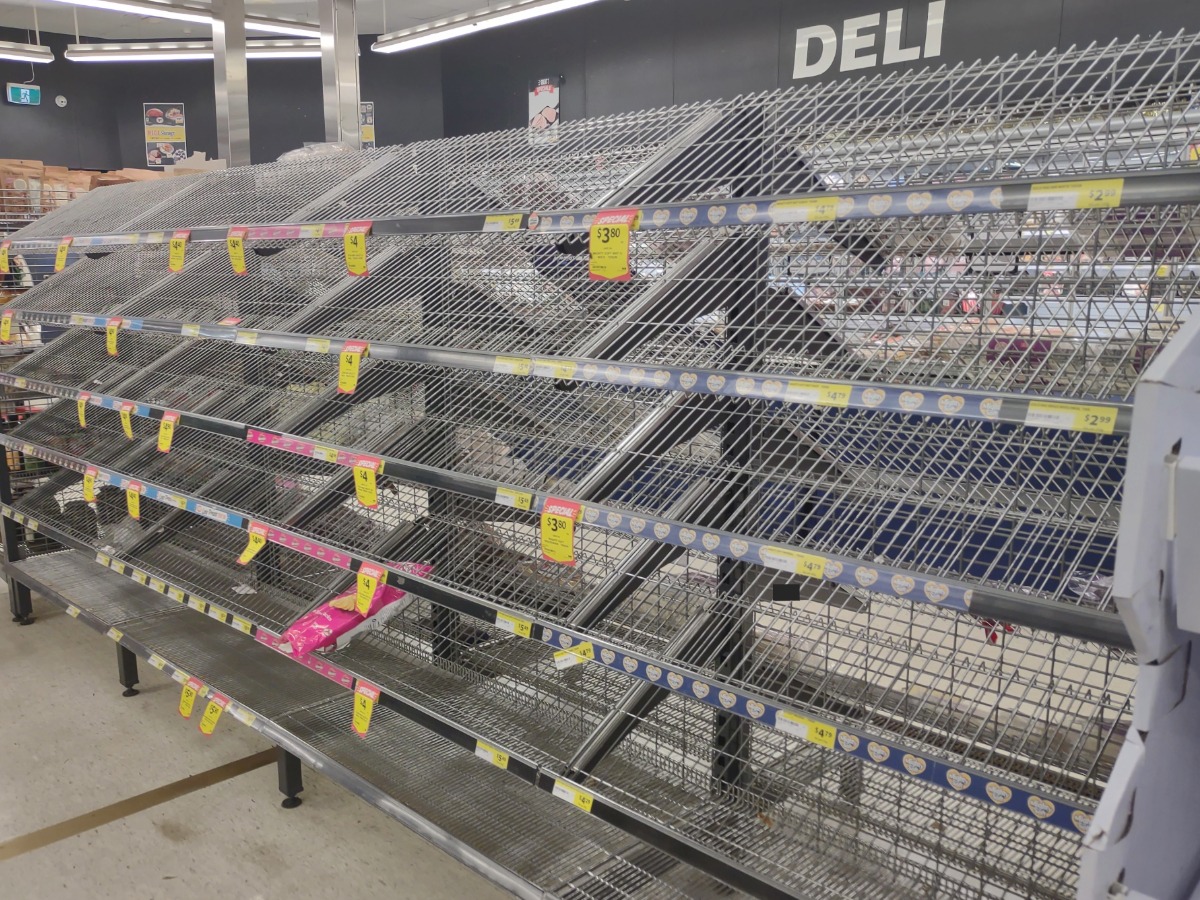 food shortages during cyclone