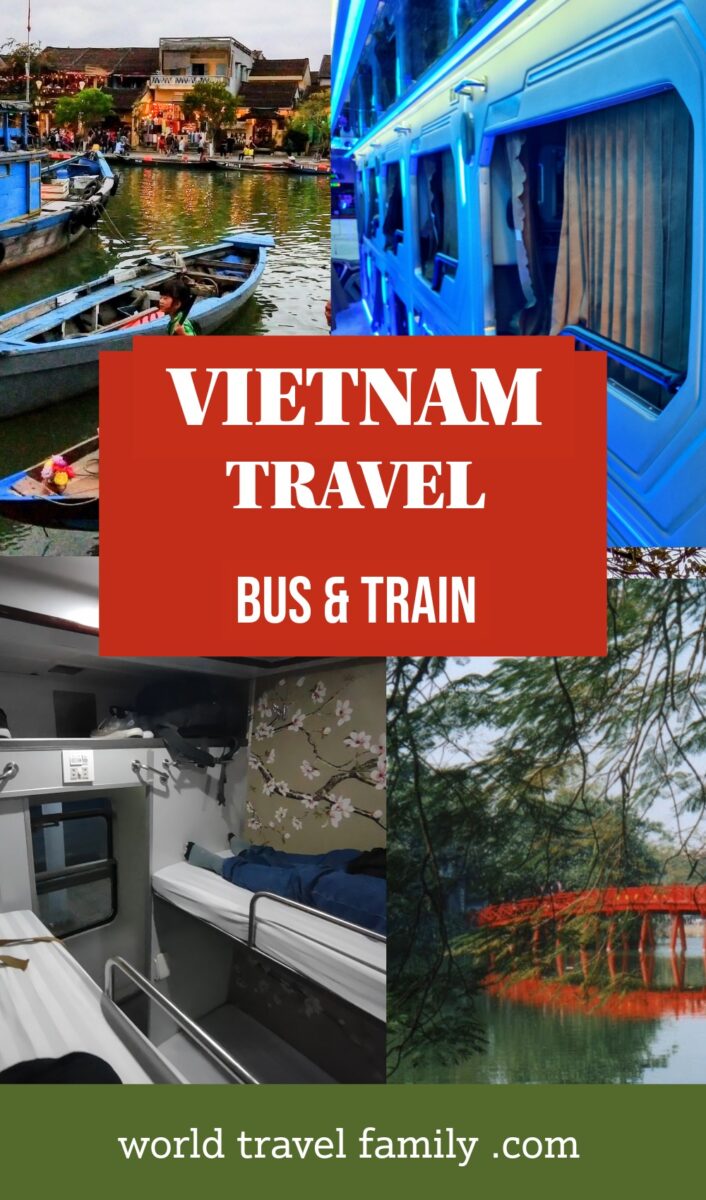 Vietnam travel bus train