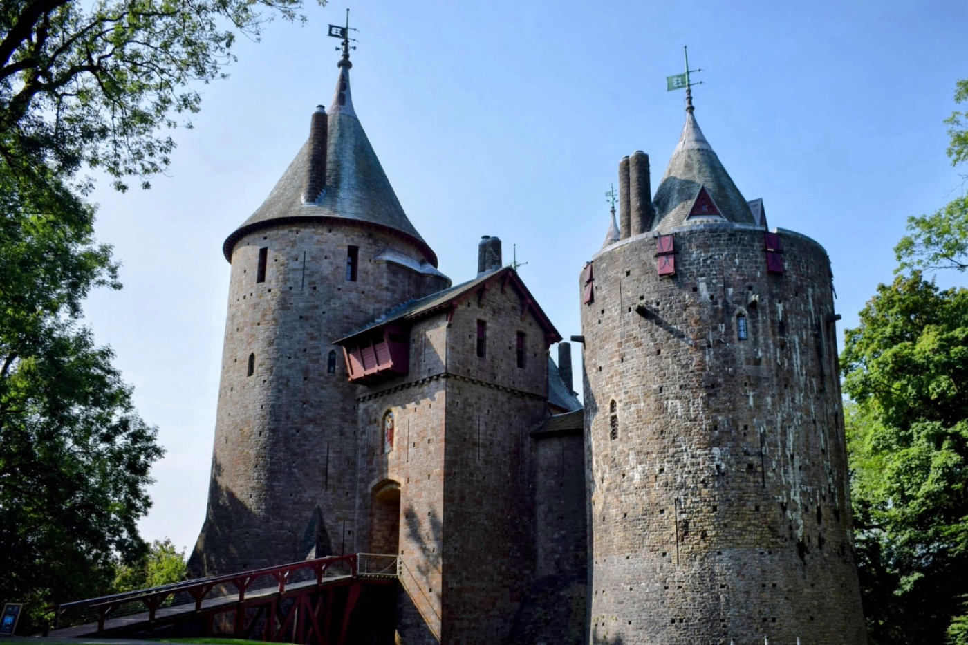 Beautiful castle in the woods near Cardiff South Wales