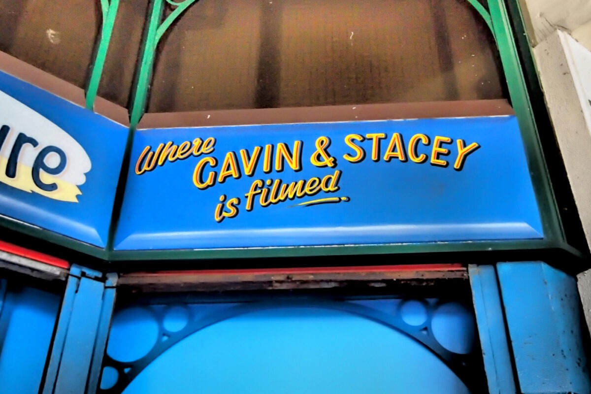 Where Gavin and Stacey is filmed sign