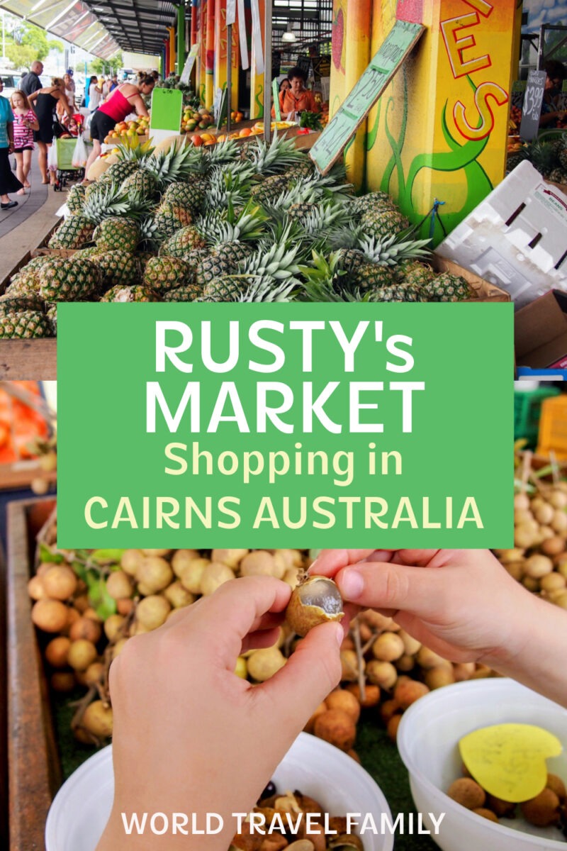 Rusty's Market Shopping in Cairns Australia, photos of tropical fruits at the market