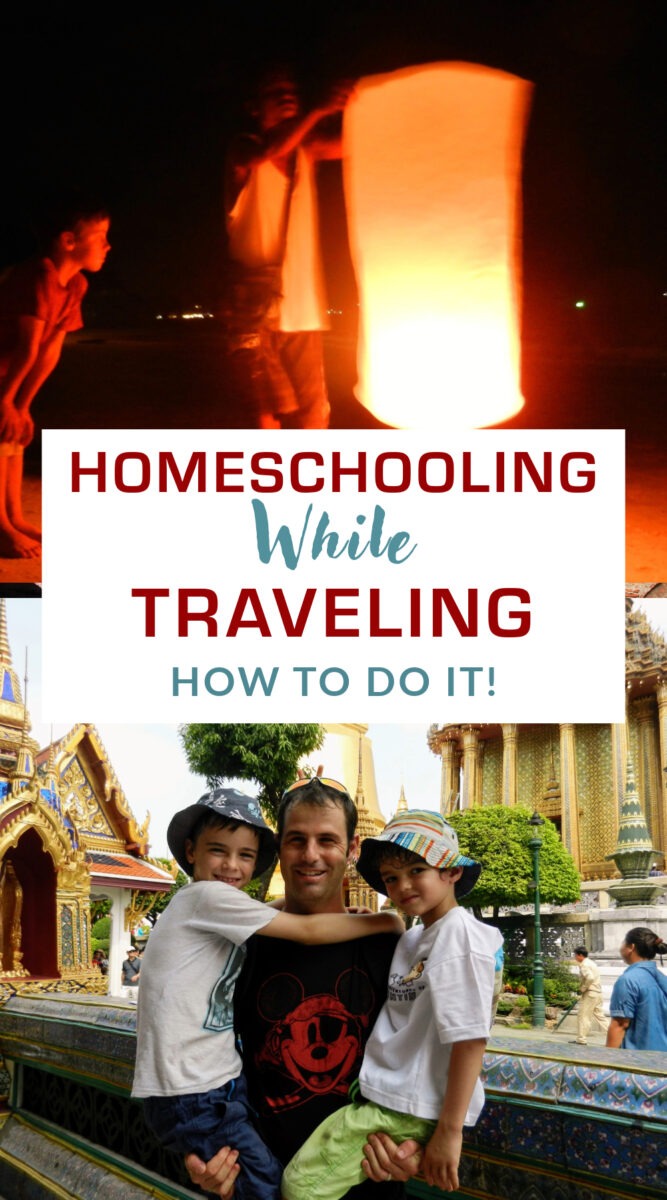 Homeschooling while traveling photos of kids travel