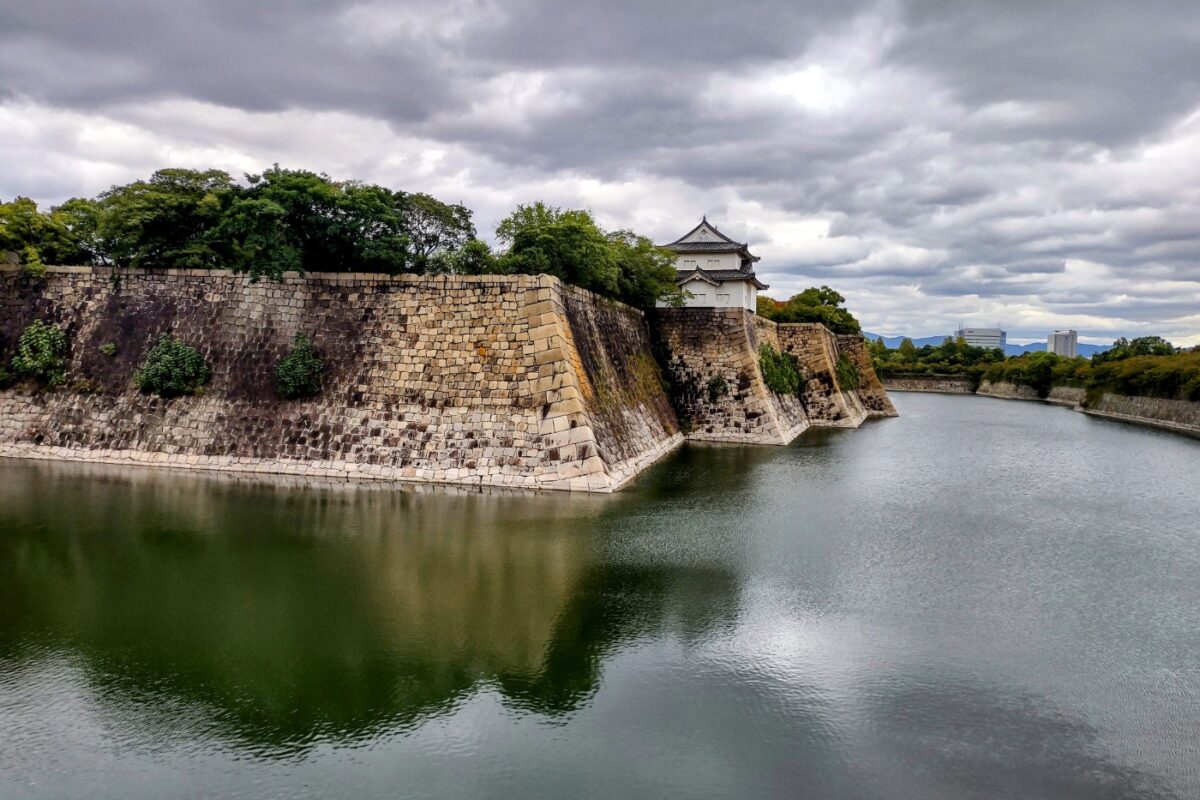 Osaka castle moat