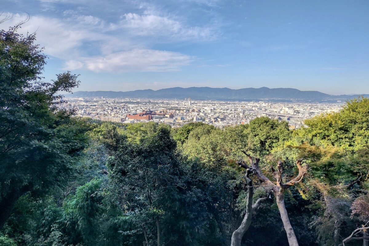 View of Kyoto city from Fushimi inari temple viewpoint