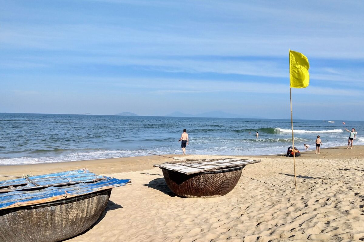 Good weather for the beach in Hoi An in January