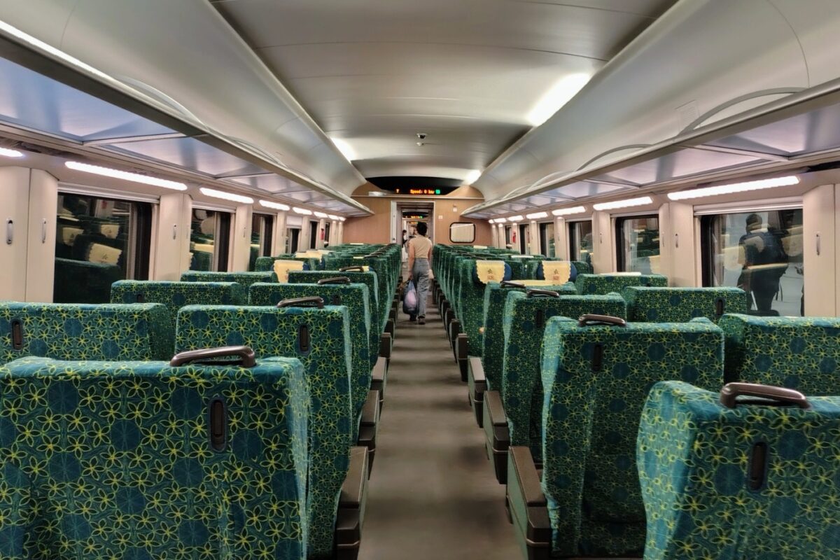 Laos LCR Railway first class seats