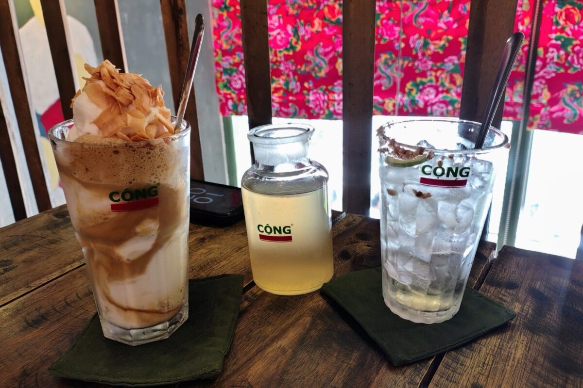 Coffee in Saigon at Cong Cafe